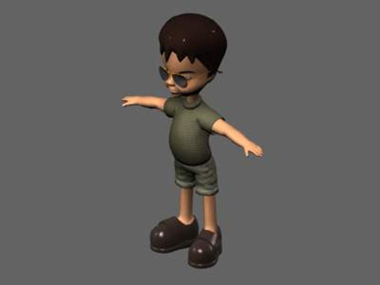 character child boy 3d model