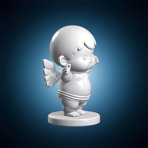 Chibi Cherub Figure 3D Print Model 3D
