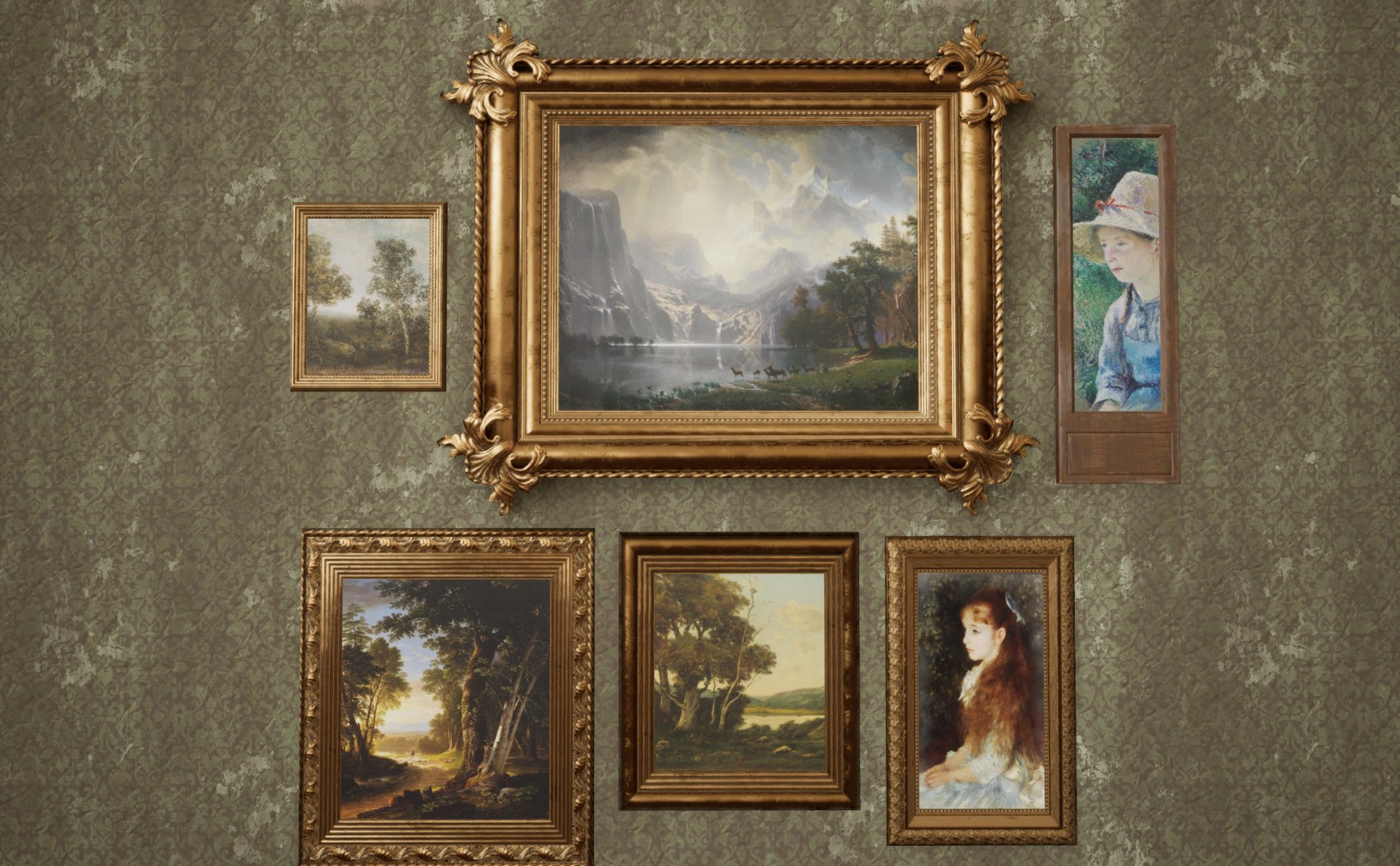 Antique Old Paintings 3D Model - TurboSquid 2030110