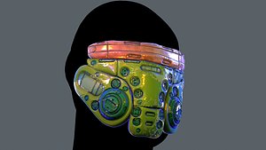 3D model 3D Gas mask model