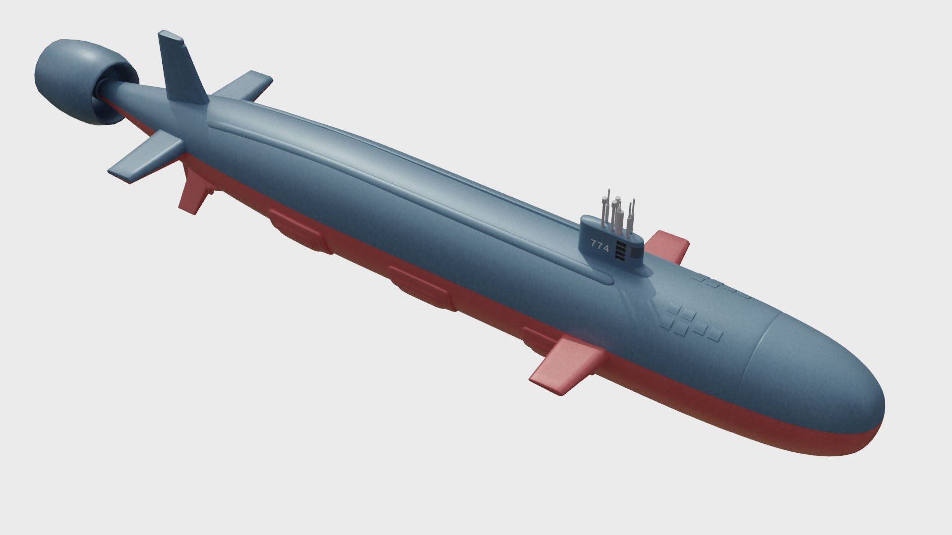 virginia submarine uss navy 3d 3ds