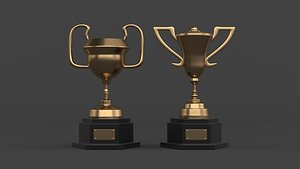 3D Trophy Cups model