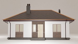 3D house terrace model