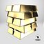 Petite pile de lingots d'or