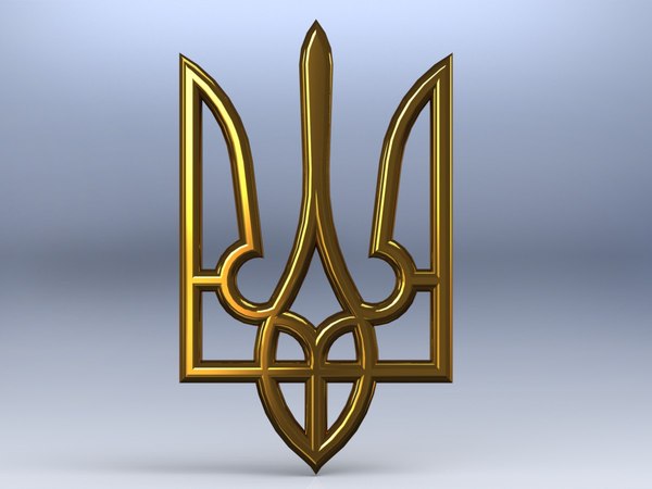 Герб украины рисунок