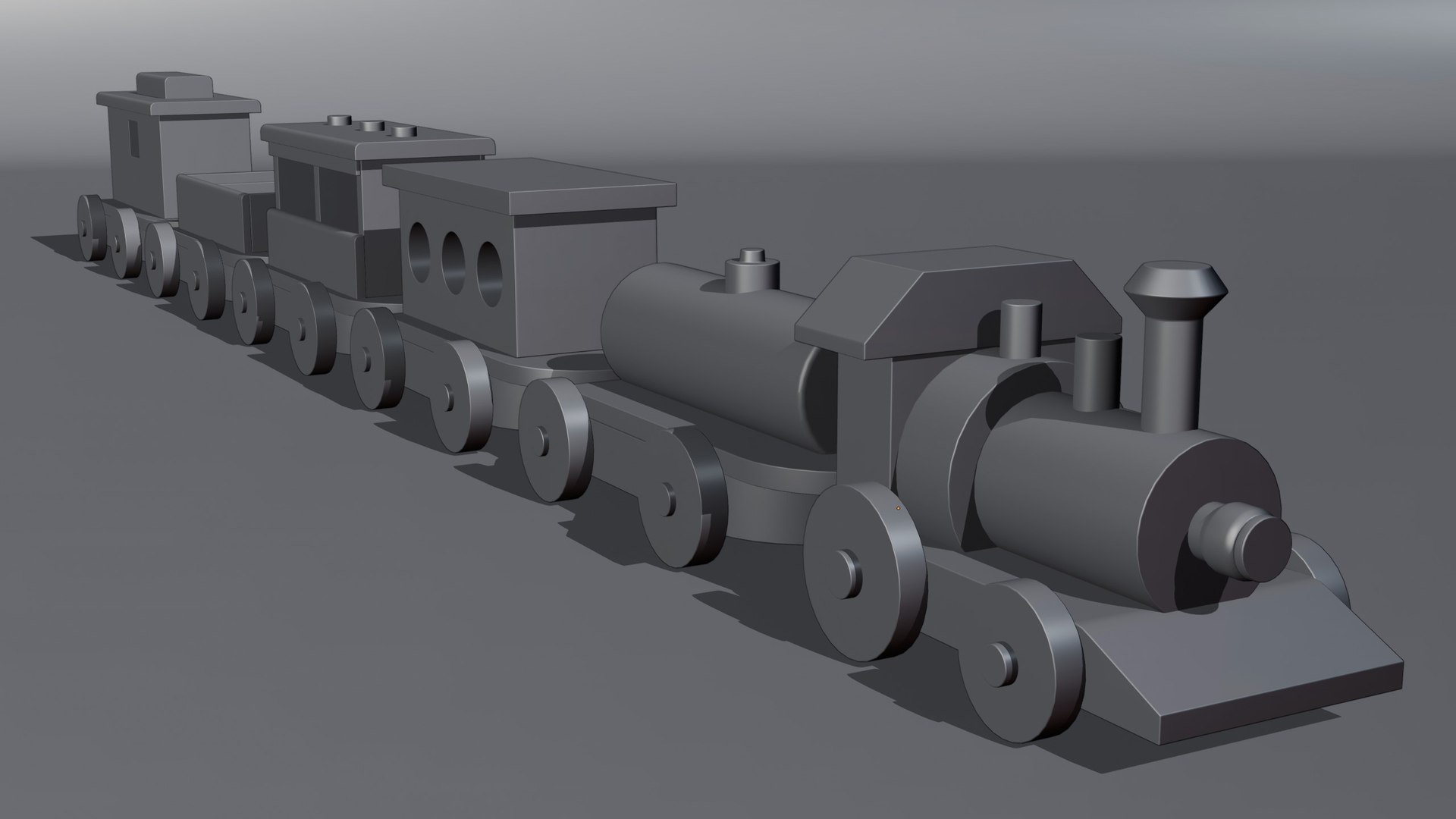 Wooden Christmas Train 3D - TurboSquid 2159853