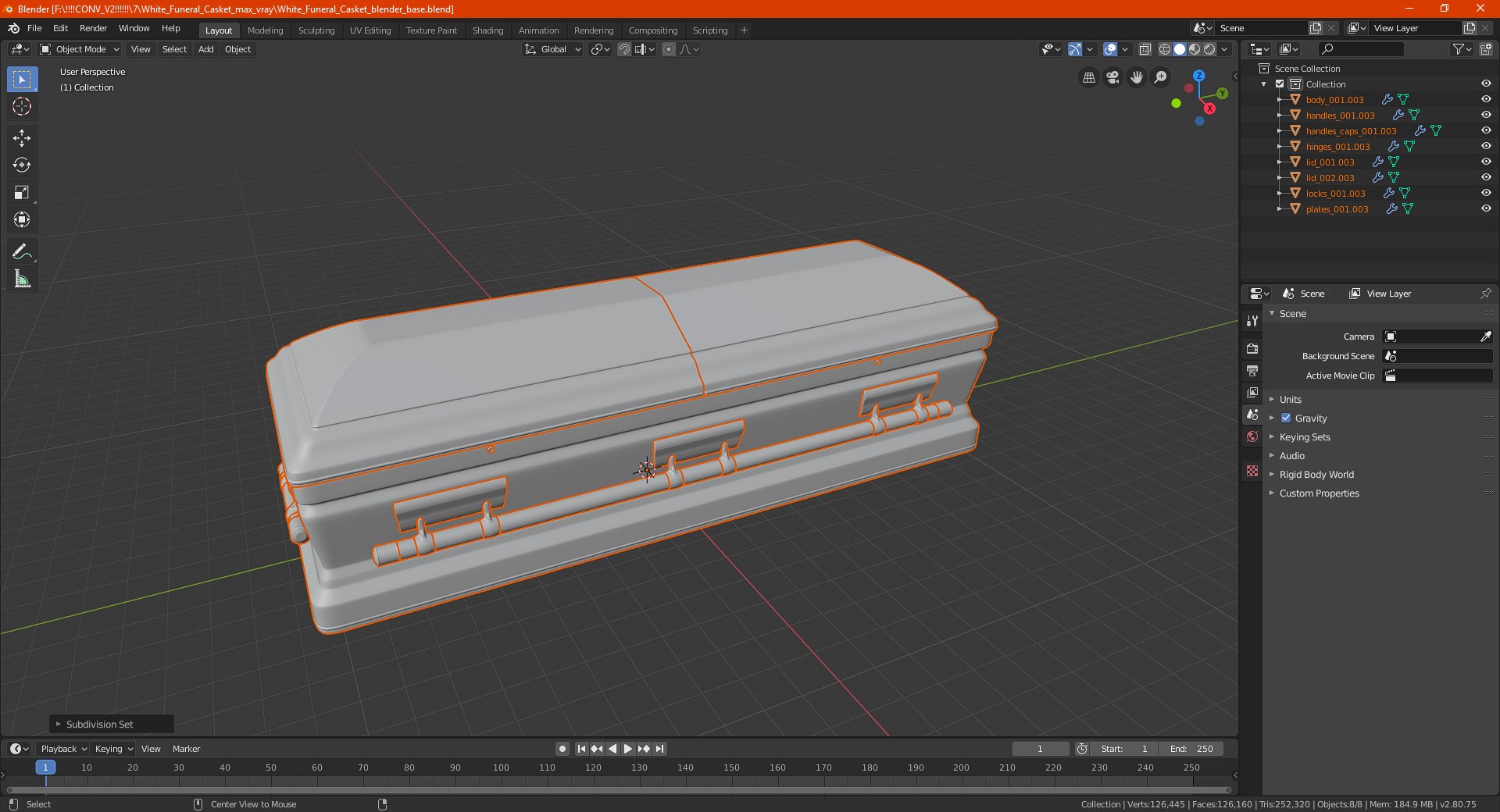3D white funeral casket model https://p.turbosquid.com/ts-thumb/j7/rCmKQy/YGQnHiYt/whitefuneralcasketmb3dmodel023/jpg/1587488528/1920x1080/fit_q87/033b45dbbc82c816dbc2be385f6cb76c9eeeada0/whitefuneralcasketmb3dmodel023.jpg