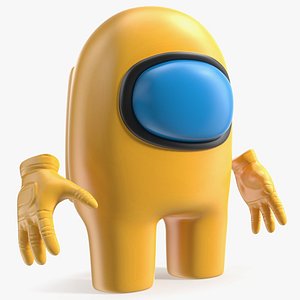 Among Us Yellow Character Rigged