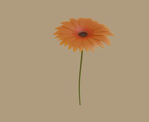 green yellow 3D model