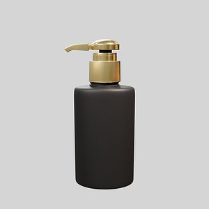 3D Soap Foam Bottle Black