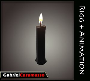 candle flame 3d model