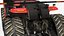 3D Tracked Agricultural Tractor Red Dirty model