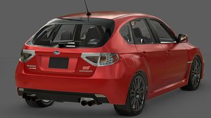 2011 Subaru Impreza WRX STI Hatchback 3D Model  Rally Bred 3D model