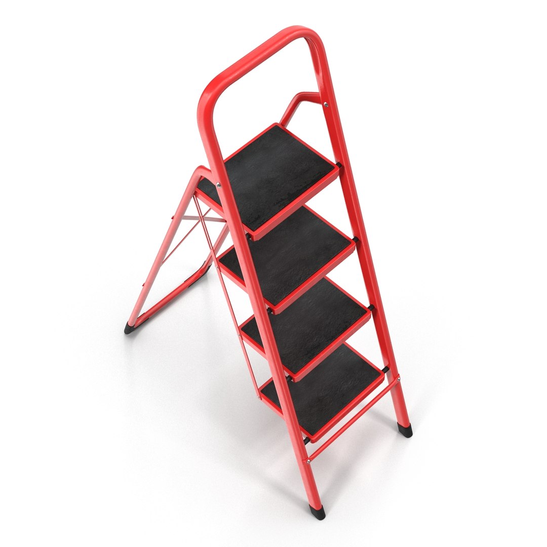 3d Model Step Ladder Set