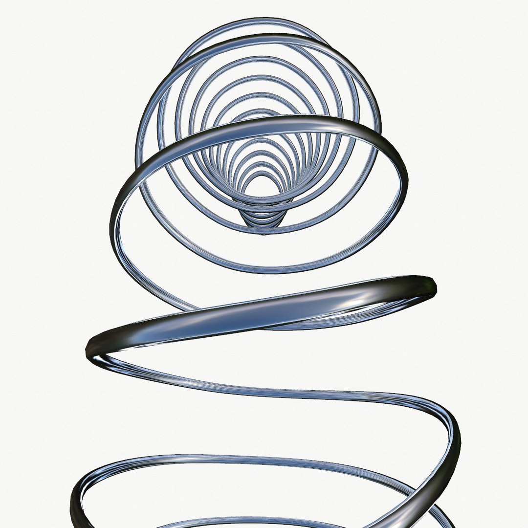 3D Model Metal Spiral Spring - TurboSquid 1410575