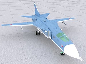 sukhoi airraft 3d model