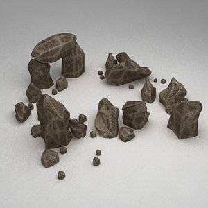ruined megalith 3d model