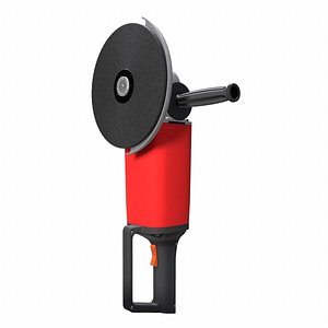3D Angle Grinder Low Poly model