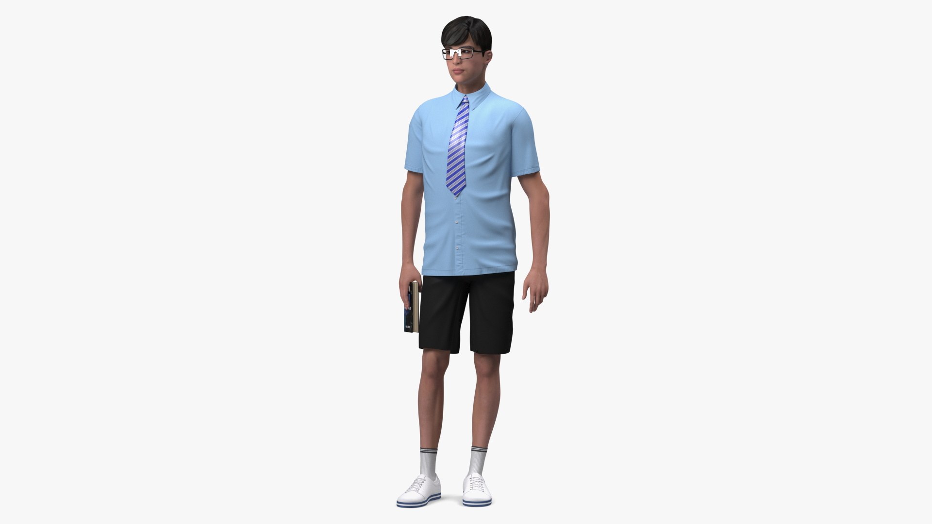 Chinese Schoolboy 3D model preview