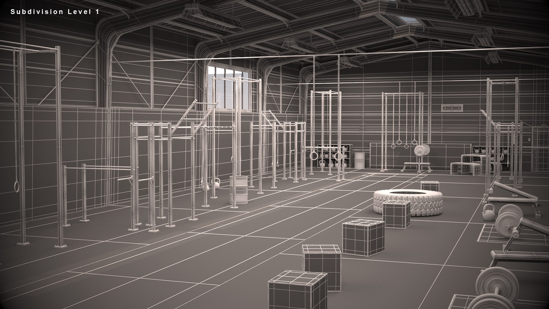3D Model Crossfit Gym - TurboSquid 1587848
