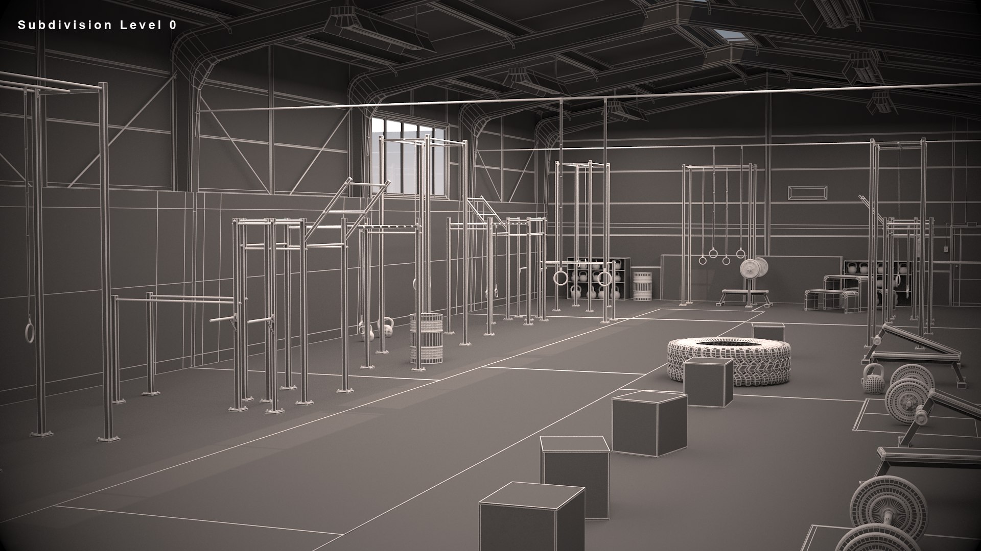 3D Model Crossfit Gym - TurboSquid 1587848