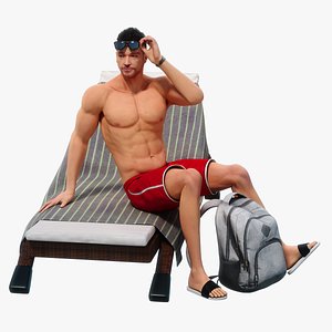 Male Bather Animated HQ