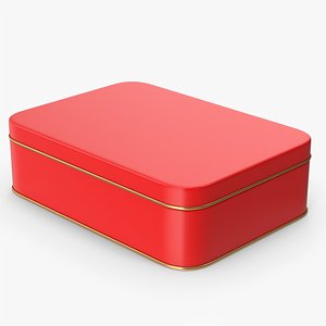 Red Tin Box Container