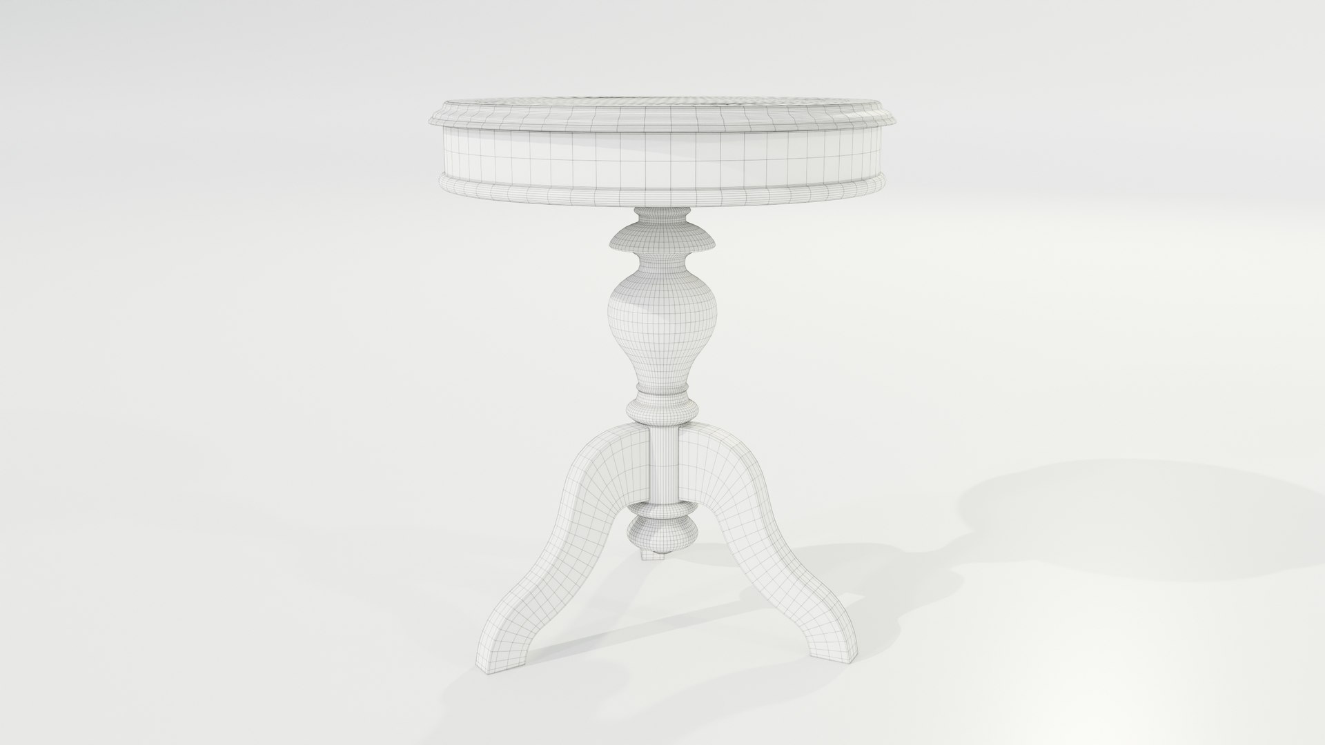 3D Model Classic Side Table - TurboSquid 2013832