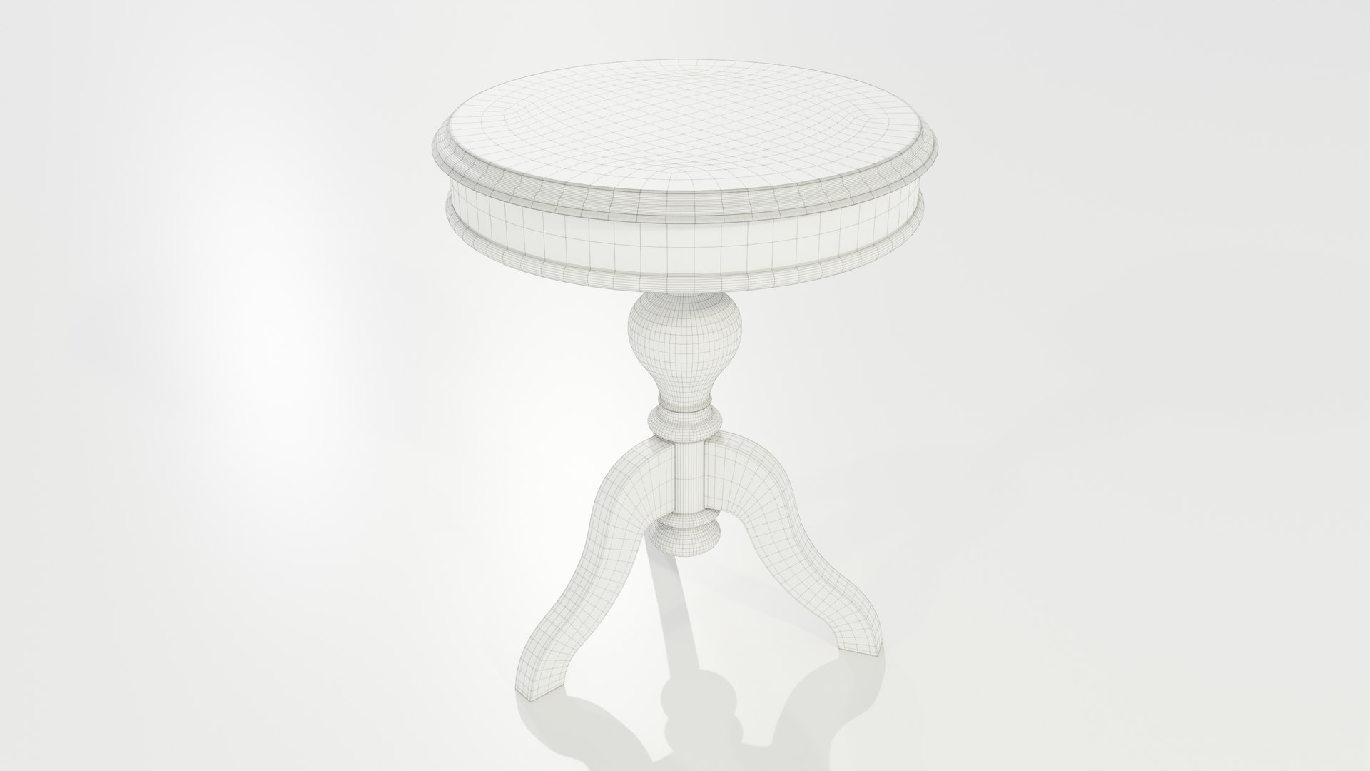 3D Model Classic Side Table - TurboSquid 2013832