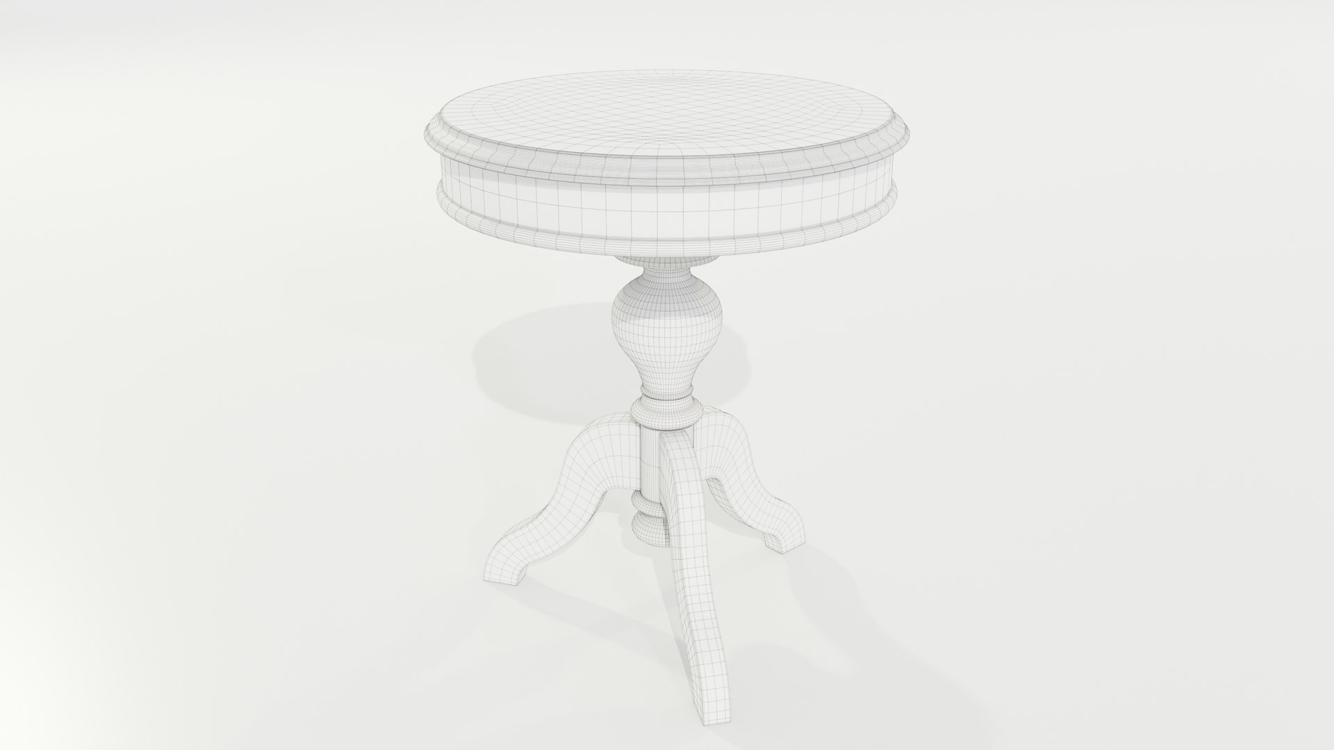 3D Model Classic Side Table - TurboSquid 2013832