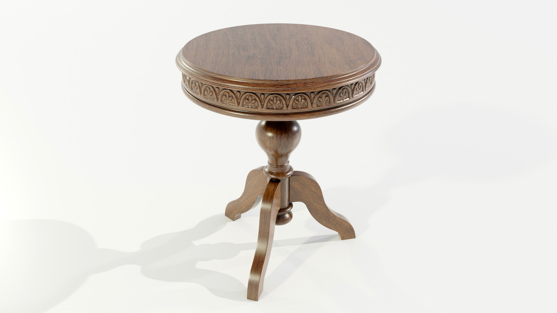 3D Model Classic Side Table - TurboSquid 2013832
