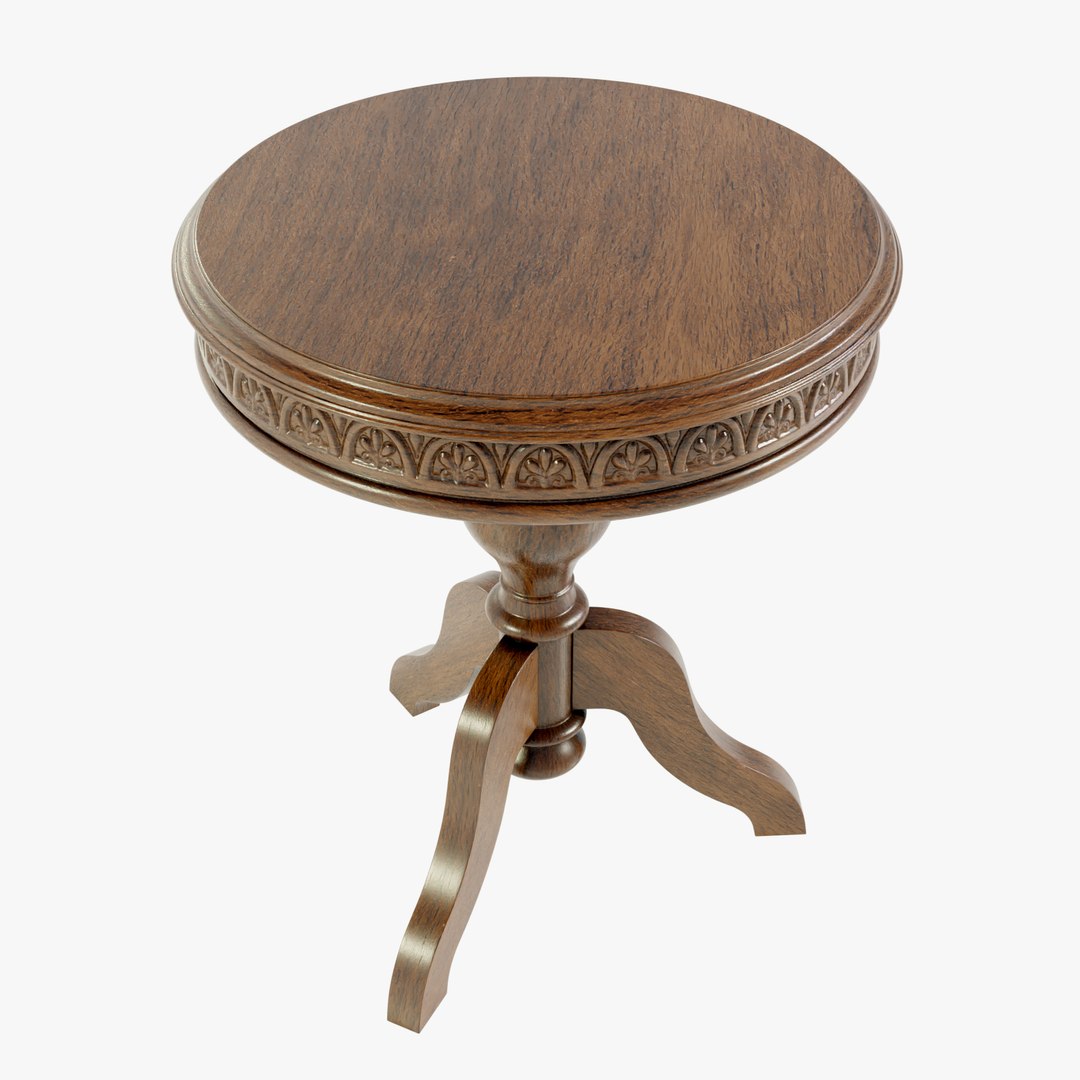 3D Model Classic Side Table - TurboSquid 2013832