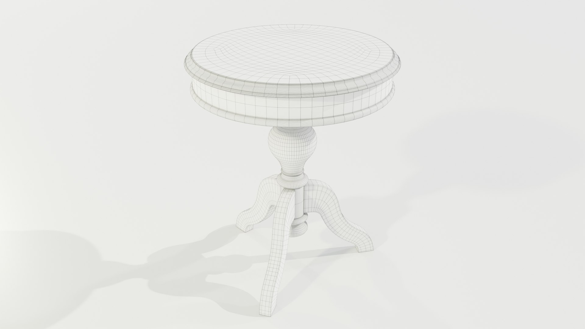 3D Model Classic Side Table - TurboSquid 2013832