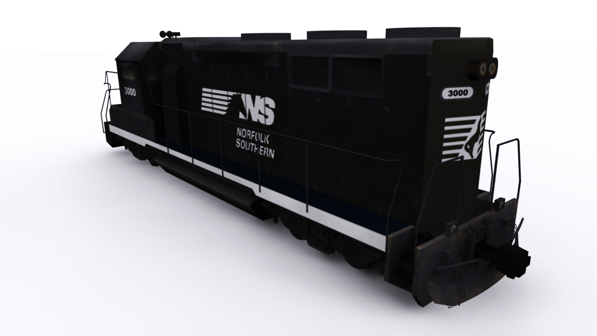 EMD GP40 2 3D - TurboSquid 2100332