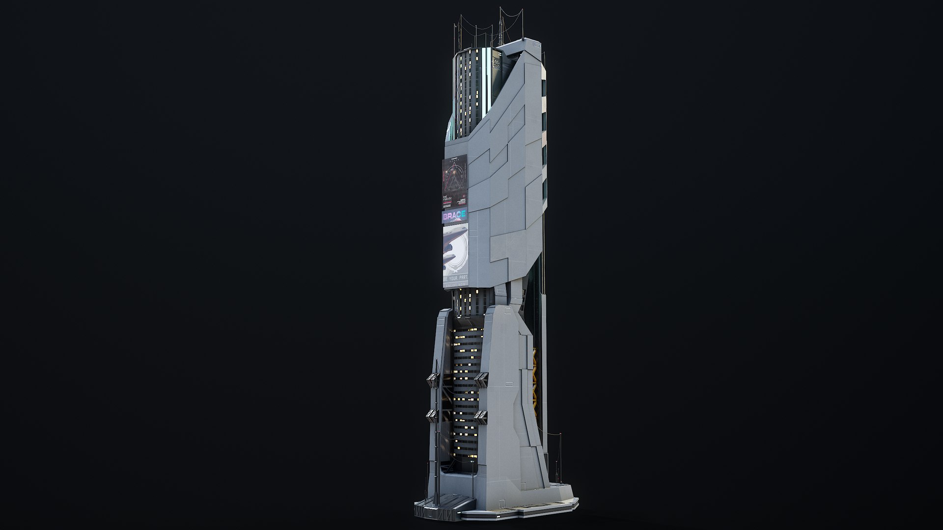 3D Sci-Fi Futuristic Skyscraper PBR 10 https://p.turbosquid.com/ts-thumb/j8/WZIJvq/pP/r_viewport_136/png/1632660316/1920x1080/fit_q87/826be7ba1975569fcb2c6dfa70823c71abdf7da0/r_viewport_136.jpg