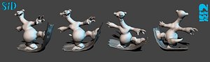 3d model of zbrush sid ice age