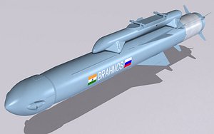 brahmos-a missile 3d 3ds