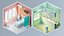 low poly интерьер 14 хоспита