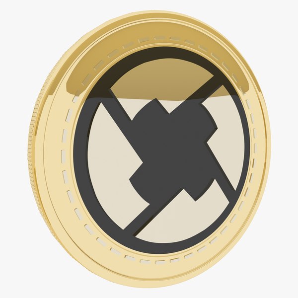 3D 0x cryptocurrency gold coin