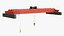Machinery Overhead Crane Single Beam Orange Rigged