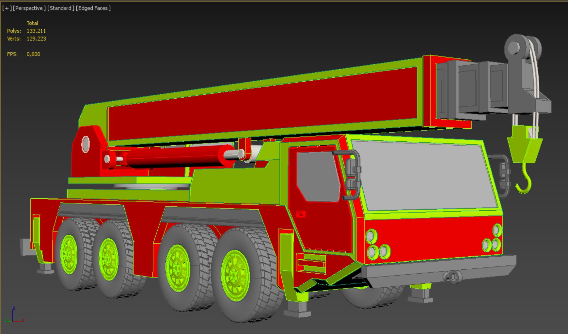 FIRETRUCK FIREFIGHTER FIREFIGHTING FIREMAN ENGINE MOBILE CRANE 3D Model ...