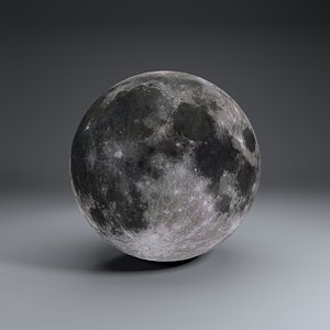4k moon globe obj