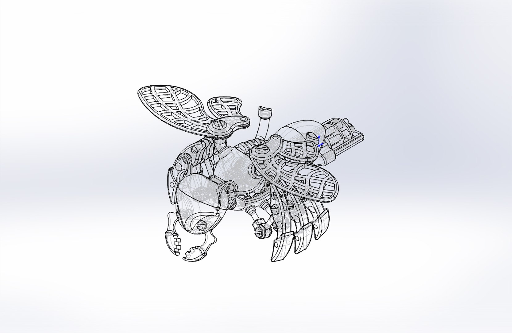 3D model collectible toy mechanical bee - TurboSquid 1588512
