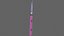 3D PBR Katana Japanese Sword Pink V3