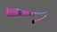 3D PBR Katana Japanese Sword Pink V3