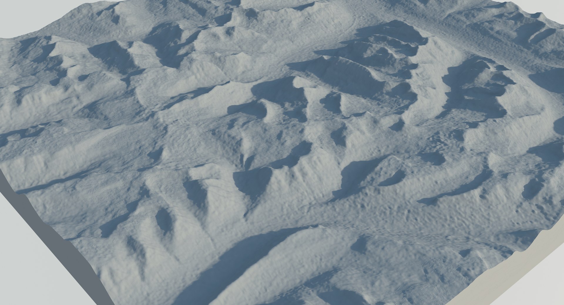 3d iceland mountains model