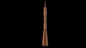 semiorka russian rocket 3D model