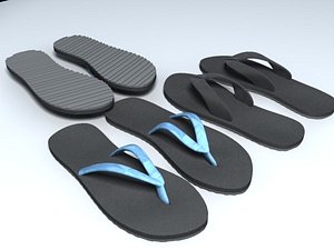 3d model mens sandals