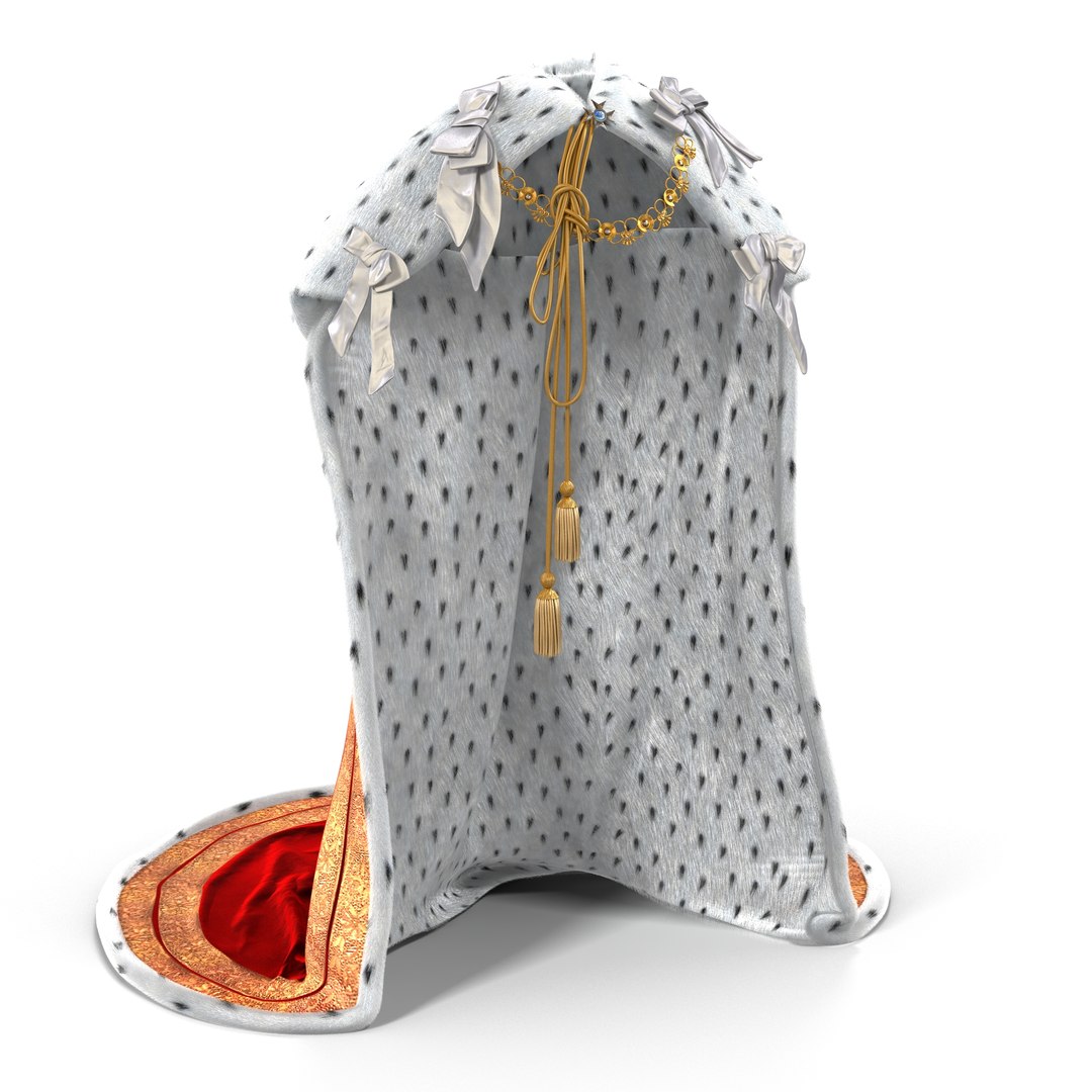 Kings Robe with Fur 3D Model