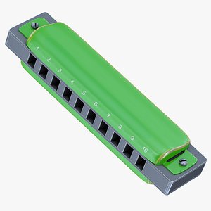 3D model Harmonica 3D Model